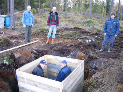 Gjutform f�r fundament