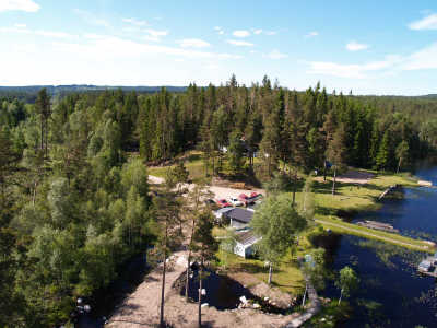 Vy �ver klubbstugan.