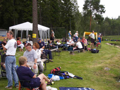 Lugnt bland �karna under utslaget.