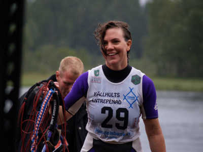 Ann efter en lyckad trickrunda.